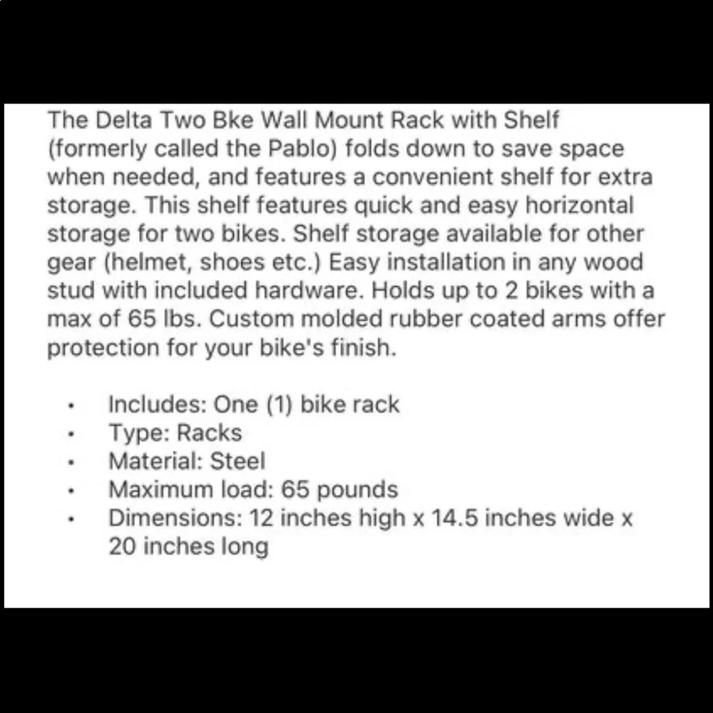 Delta Bike Rack new never opened - Picture 4 of 4